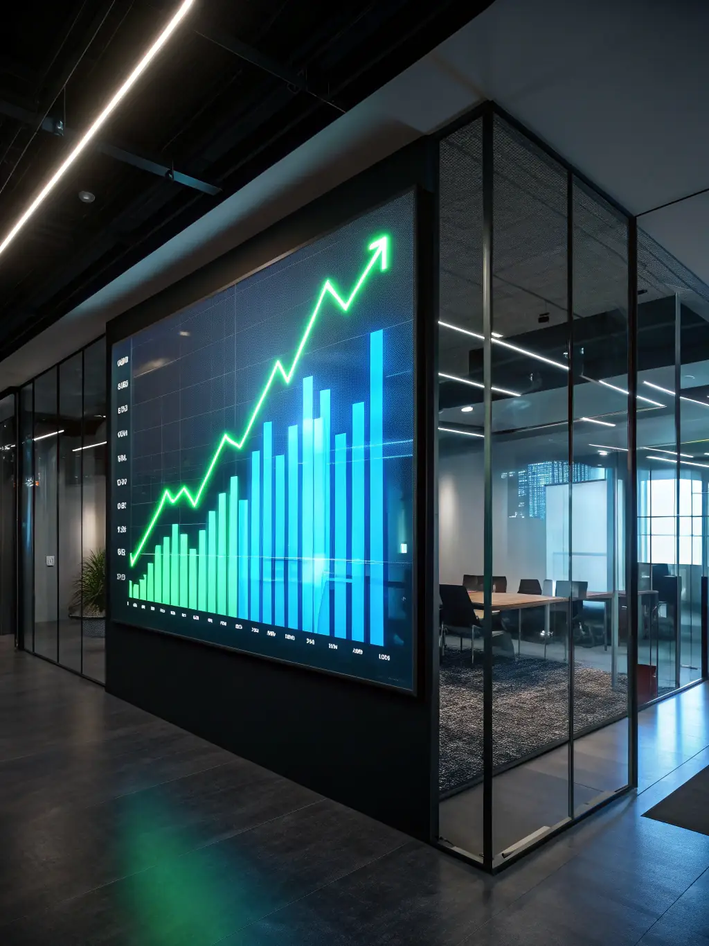 A visual representation of cost savings, such as a graph showing reduced operational expenses or a comparison of in-house vs. outsourced costs.